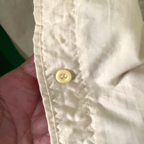 Cabela's Guidewear Button-Up Shirt Off White Men's Large Short Sleeve Pockets - Picture 3 of 12